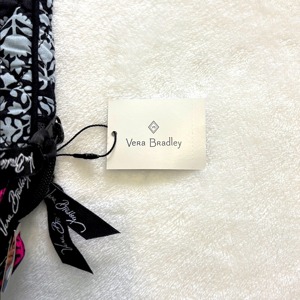 Vera Bradley Purse NWT - Womens Crossbody Bag Northern Lights Black Pink Gray - Picture 6 of 8